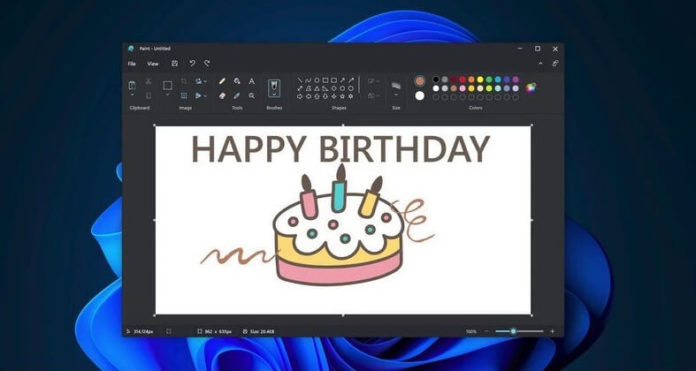 MS Paint New Look in Windows 11